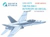 Quinta Studio QDS-48278 F/A-18А++ 3D-Printed & coloured Interior on decal paper (HobbyBoss)(Small version) 1/48